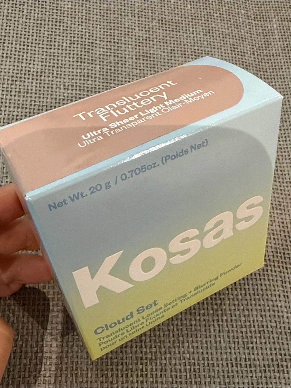 Kosas Cloud Set Translucent Fluttery Powder ultra sheet light medium blurring